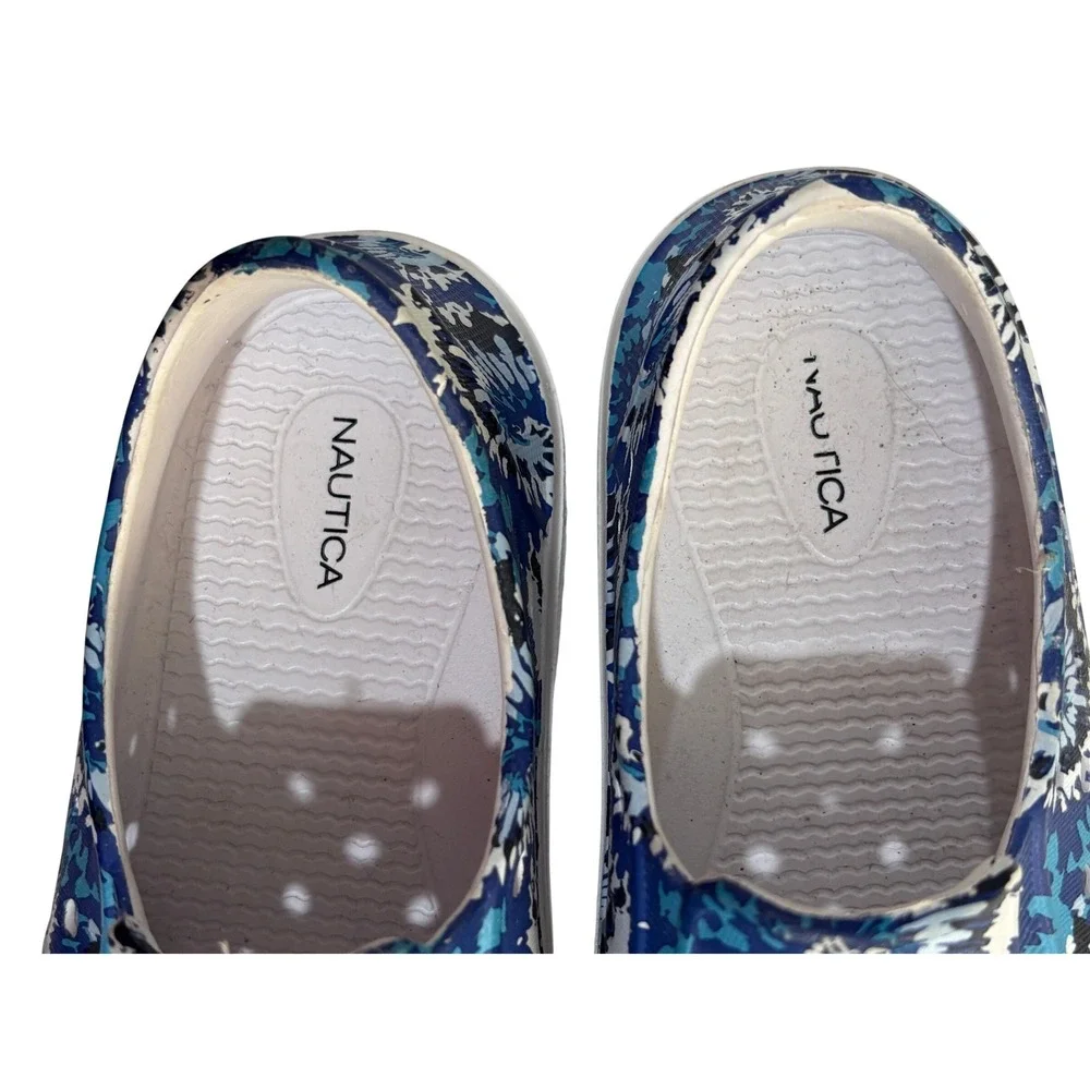 Nautica Kids Leven Slip On Shoes 11 Blue Tie Dye‎ Waterproof
